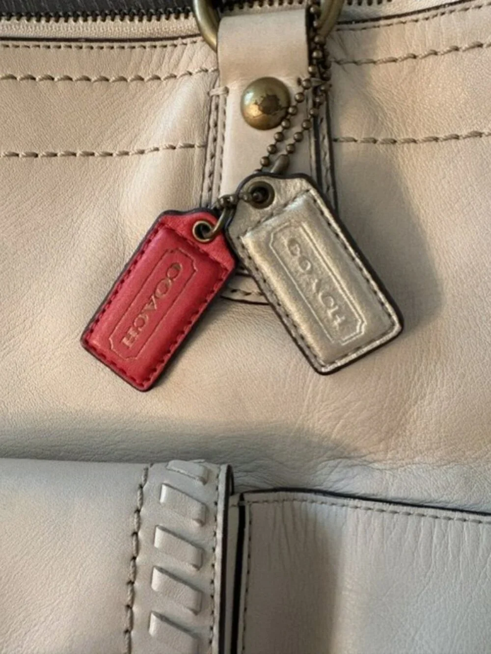 Coach poppy whipstitch